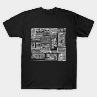 Synthesizer and Drum machine Square Collection T-Shirt